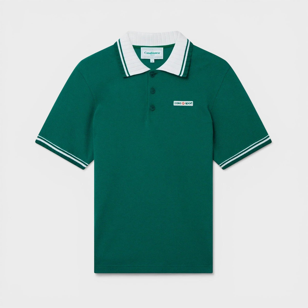 Textured Pique Polo Evergreen