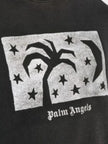Palm Angels Glitered Nightsky Logo Crewneck Black