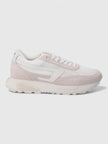 Diesel Womens Tyche Runner Sneakers Suede Fabric White