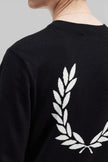 Fred Perry Graphic Laurel Wreath Jumper Black