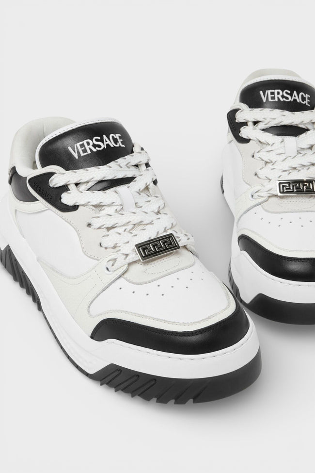 Versace Greca Odissea Sneaker White Black Palladium