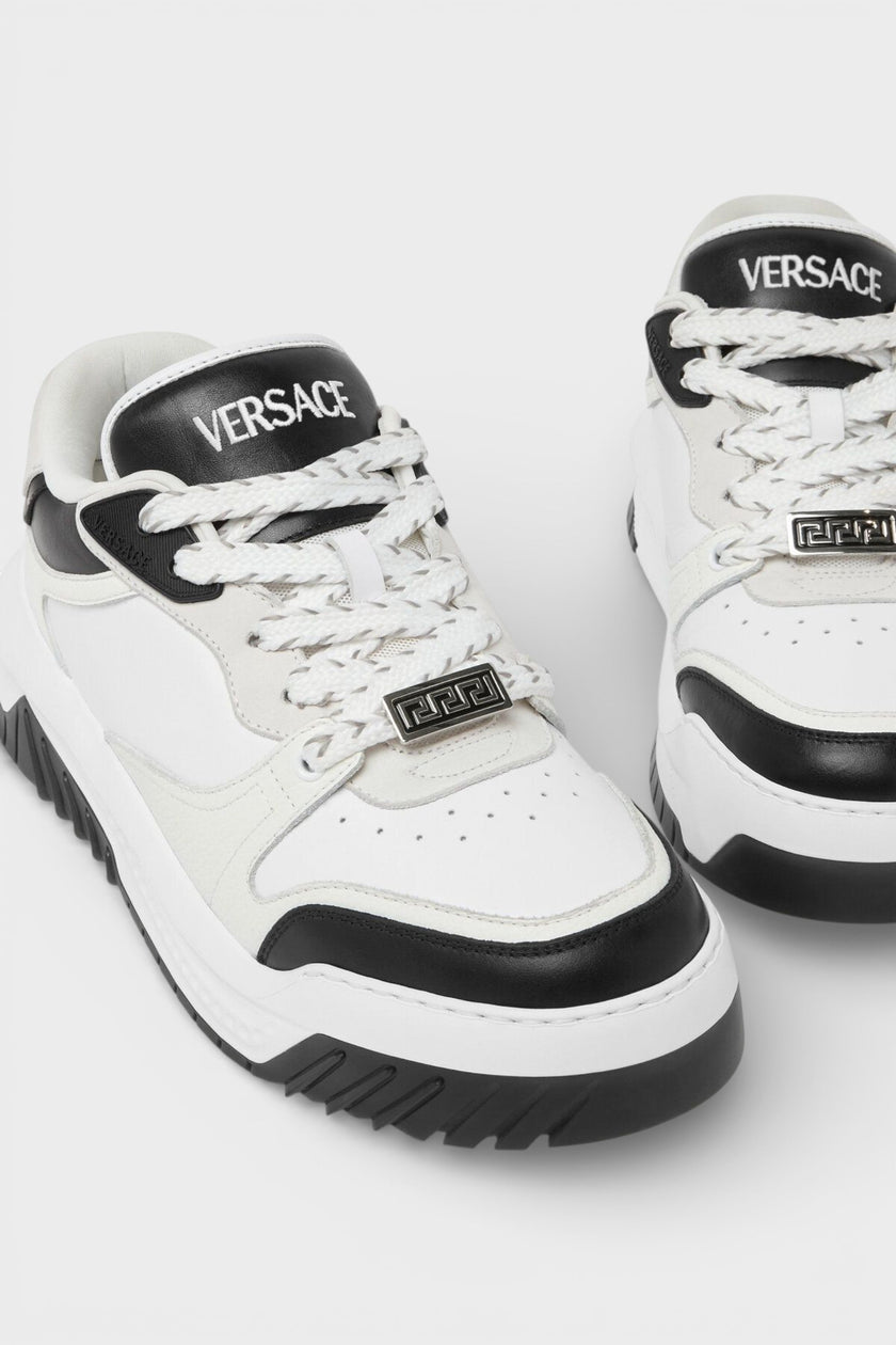 Versace Greca Odissea Sneaker White Black Palladium