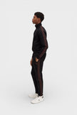 Fred Perry Contrast Taped Track Pants Black Brown