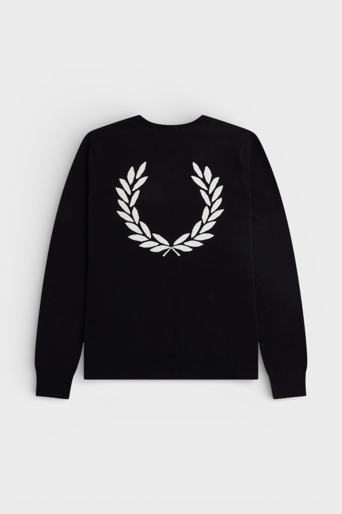 Fred Perry Graphic Laurel Wreath Jumper Black