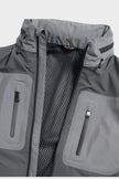 Chevin Waterproof Concealed Hood Rain Anorak Grey