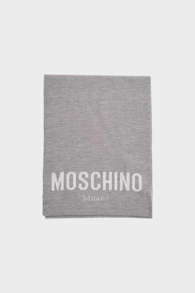 Moschino Scarf Gray Moschino Woman