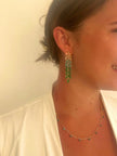 India Jewelled Ombre Drop-øreringe