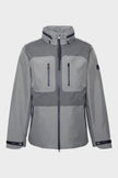 Chevin Waterproof Concealed Hood Rain Anorak Grey