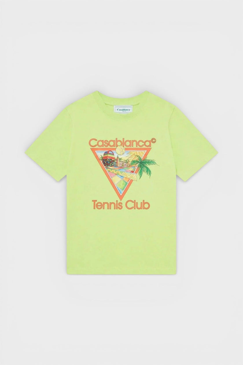 Printed T-Shirt Afro Cubism Tennis Club Pale Green