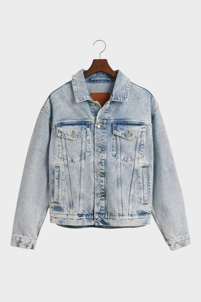 Gant Denim Trucker Jacket Light Blue