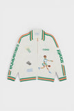 Le Jeu Intarsia Knit Jacket White