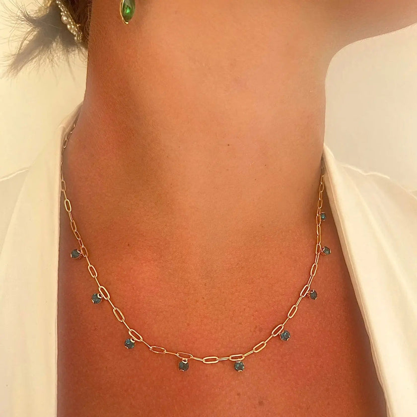 Mischa Luxe 18k guldpläterat halsband