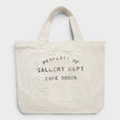 Logo-Print Cotton-Corduroy Tote Bag White