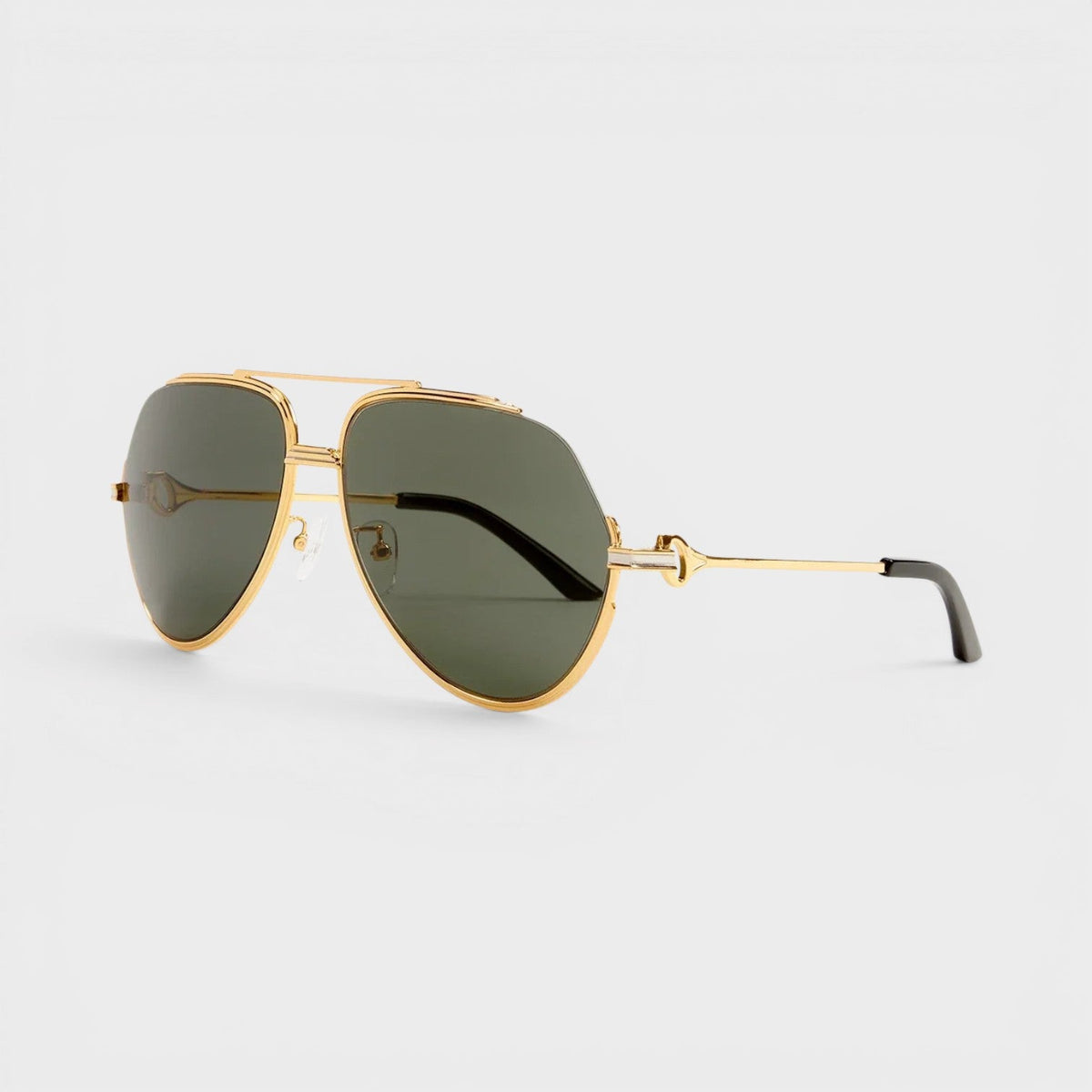 Stainless Steel Aviator Gold Silver Black Grey