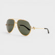 Stainless Steel Aviator Gold Silver Black Grey