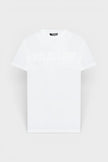 Mugler Logo Print Oversized Tee Warm White