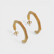 Hex Greca Earrings Gold