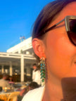 India Jewelled Ombre Drop-øreringe