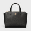 Mini Top Zip Tote Black