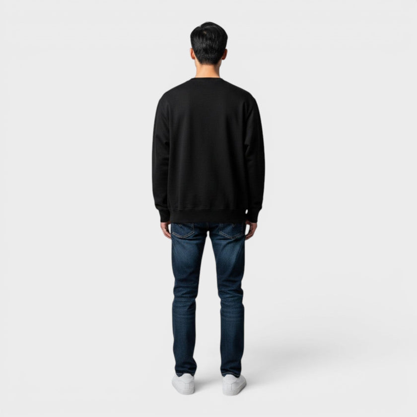 Tennis Club Icon Printed Sweatshirt Black