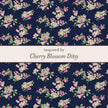 Laura Ashley Silberne Kirschblüten-Halskette mit Ditsy-Muster