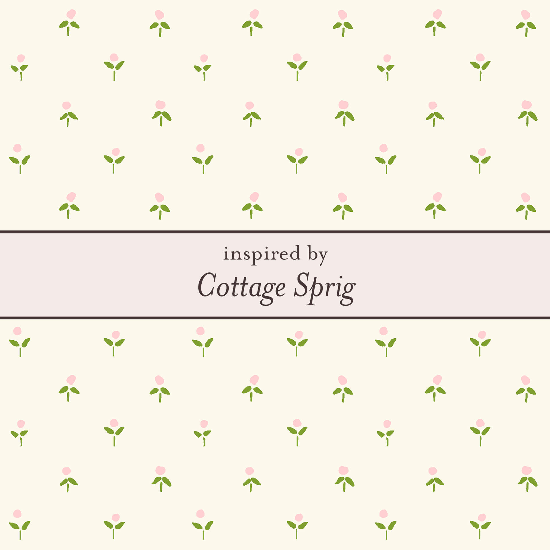 Laura Ashley Fashion Cottage Sprig Drop Earrings