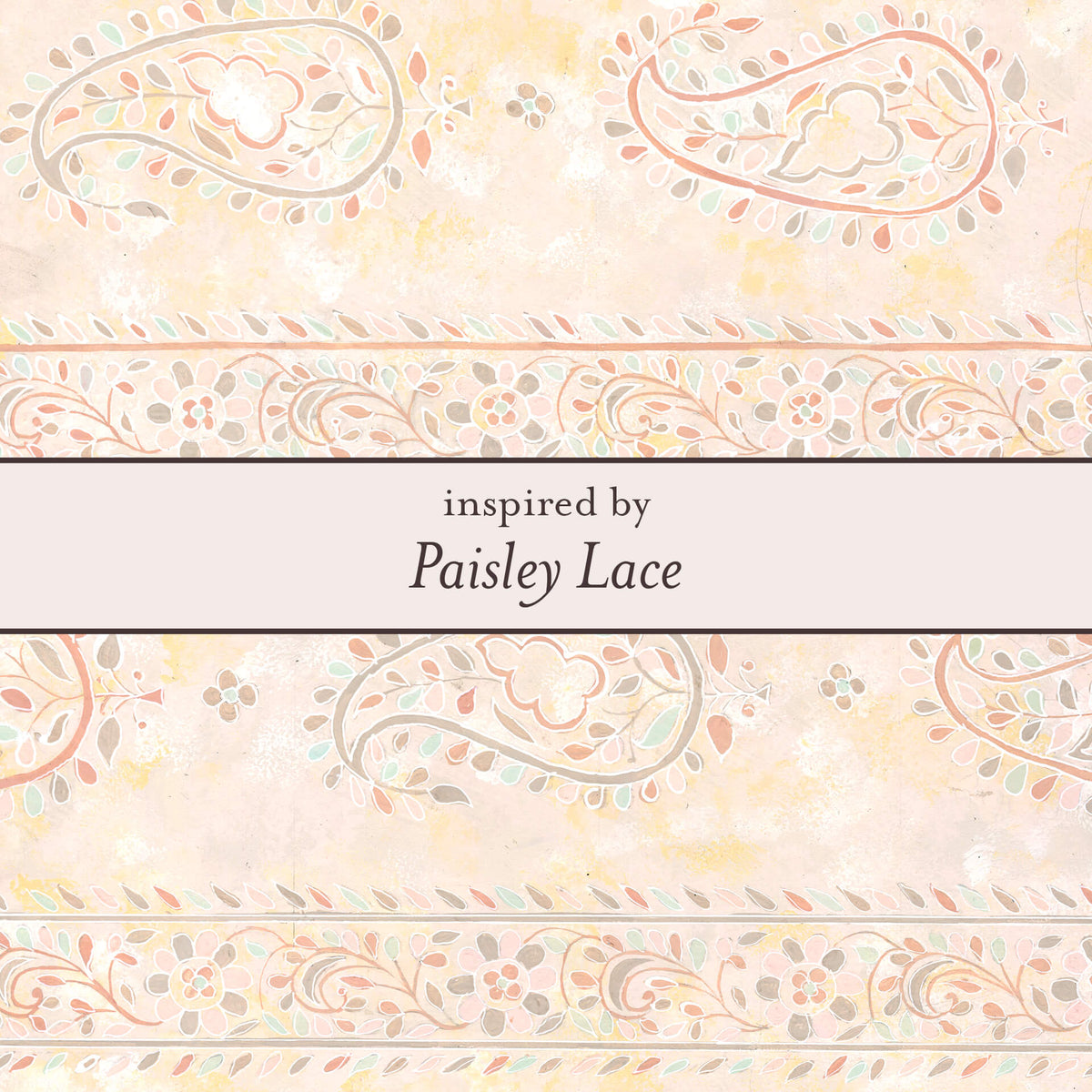 Laura Ashley Fashion Paisley Lace Hoop Earrings