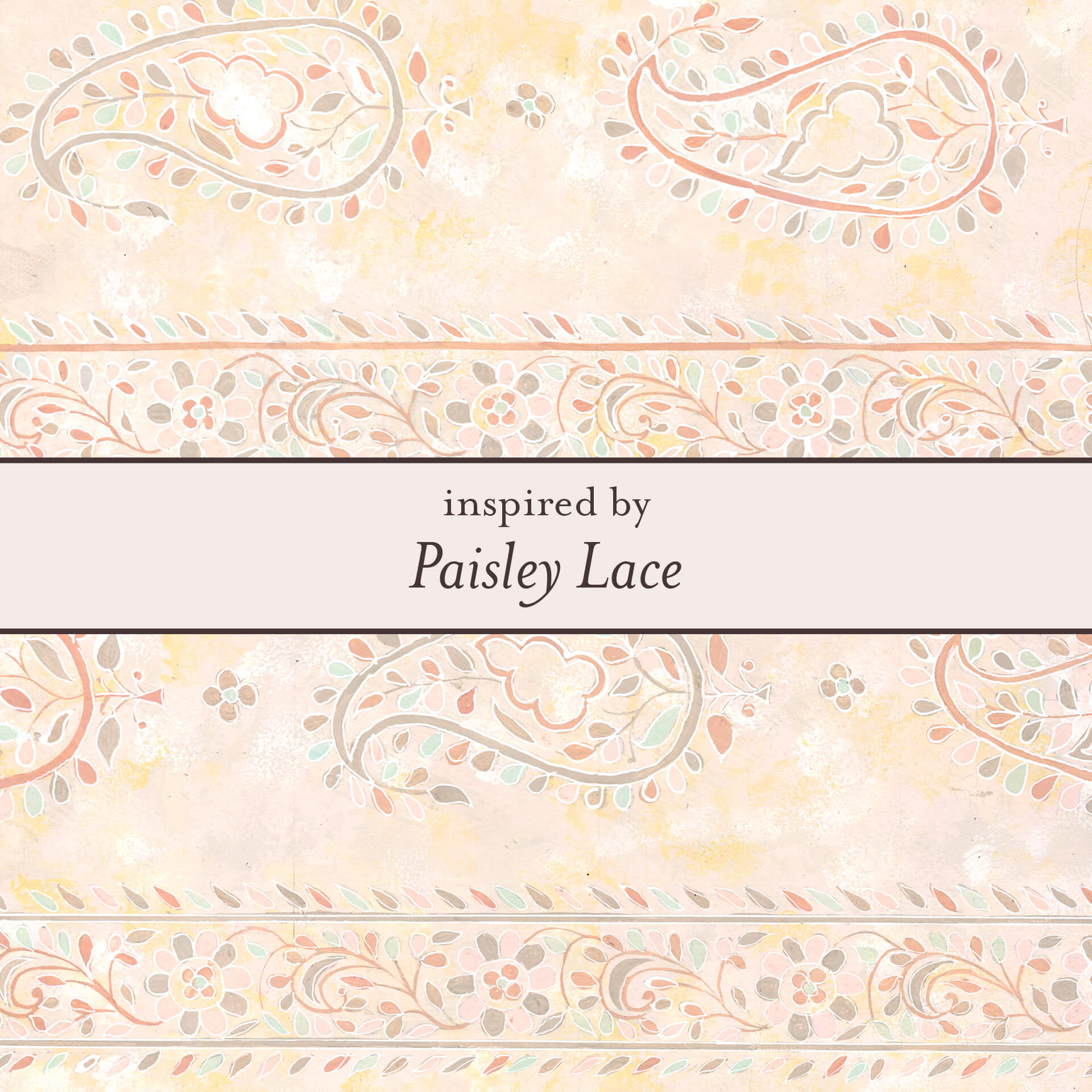 Laura Ashley Fashion Paisley Lace Hoop Earrings