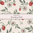 Laura Ashley Silver Strawberry Field Stud Earrings