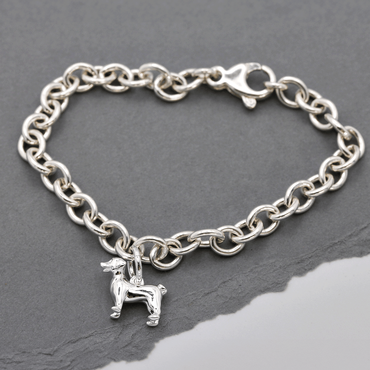 Dije de perro Jack Russell Terrier plateado