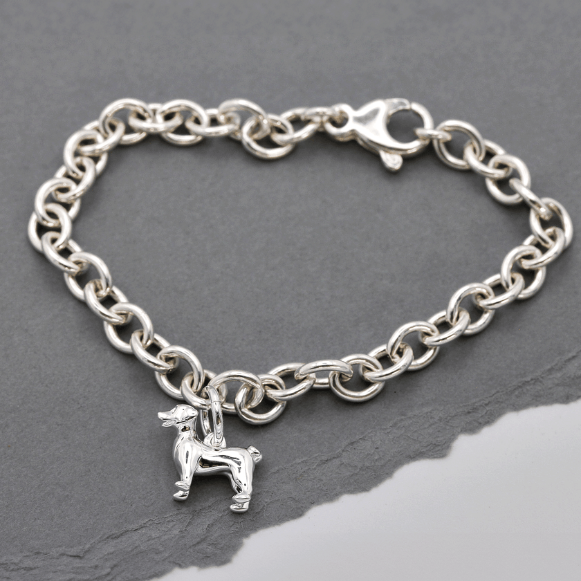 Dije de perro Jack Russell Terrier plateado