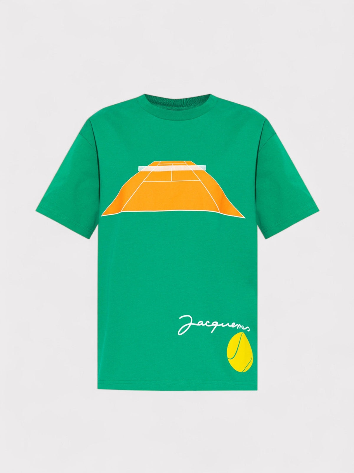 Jacquemus Le T-Shirt Tennis Print Tennis Green