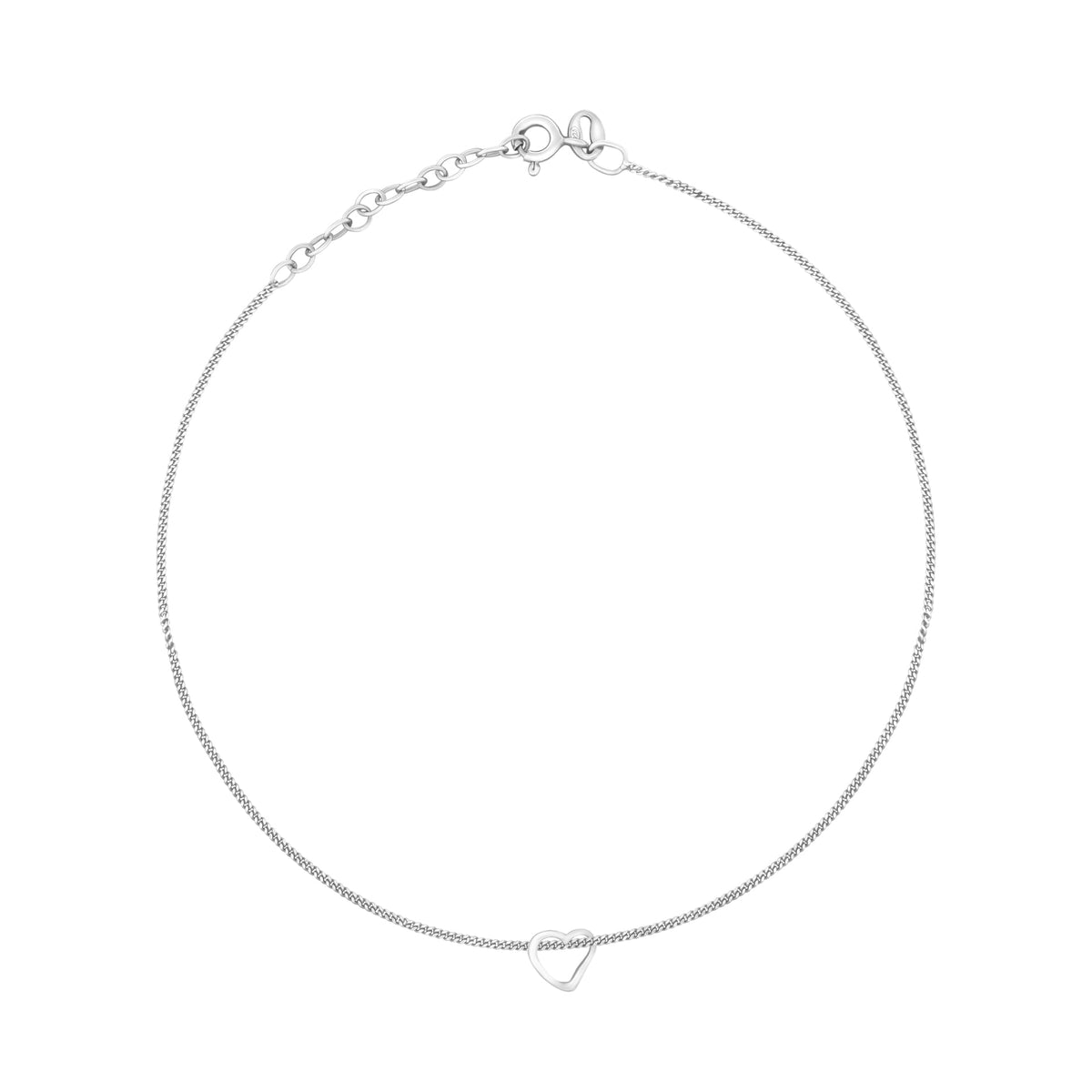 Beginnings Slip-On Heart Anklet