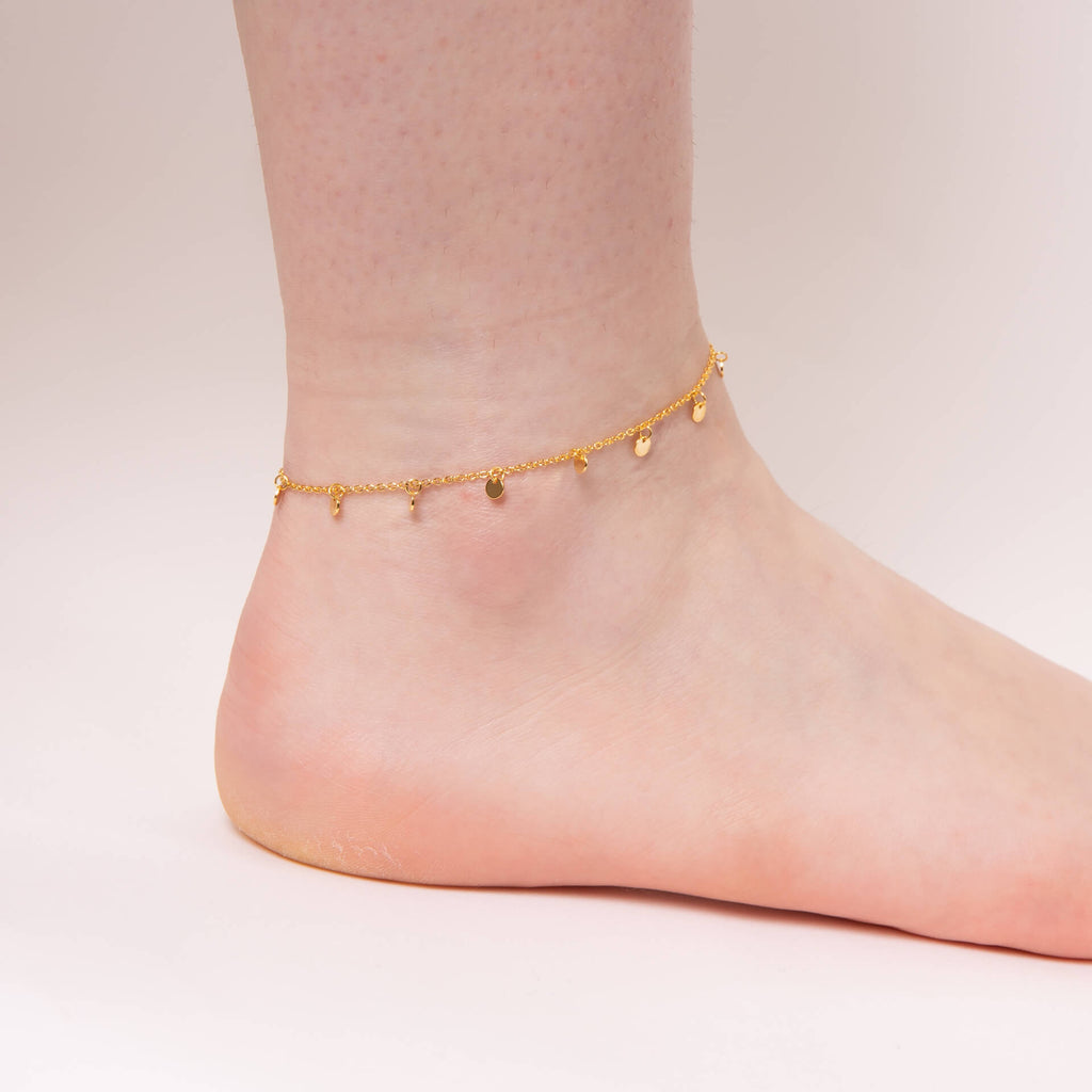 Beginnings Mini Disc Ankle Chain