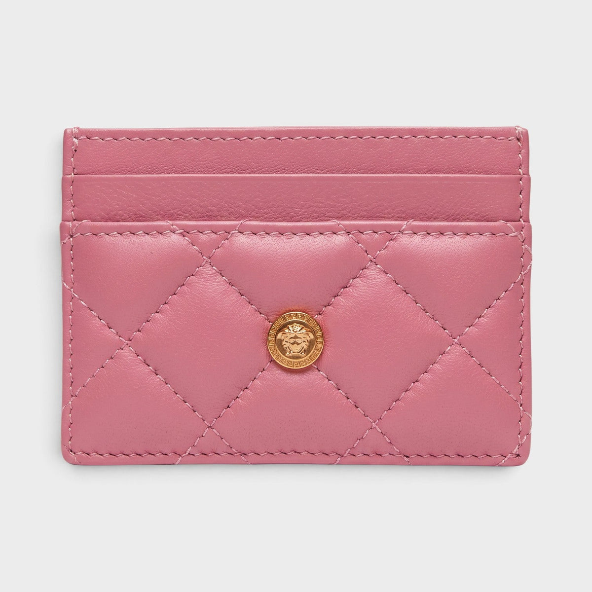 Medusa Card Case Quilted Pink