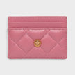 Medusa Card Case Quilted Pink