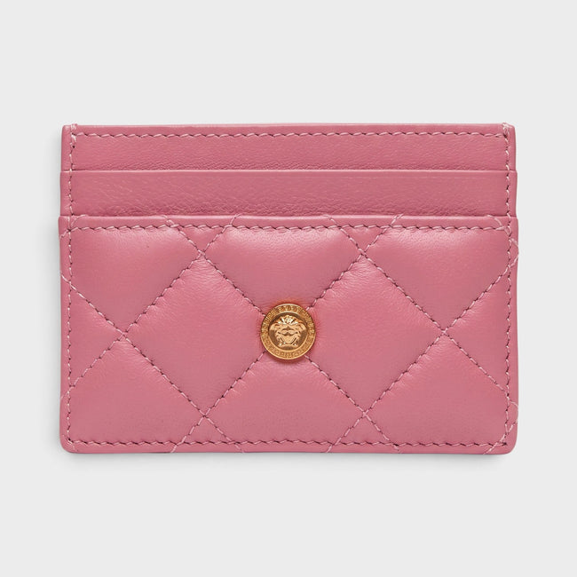 Medusa Card Case Quilted Pink