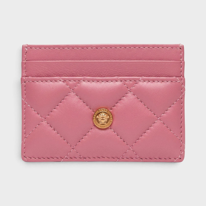 Medusa Card Case Quilted Pink