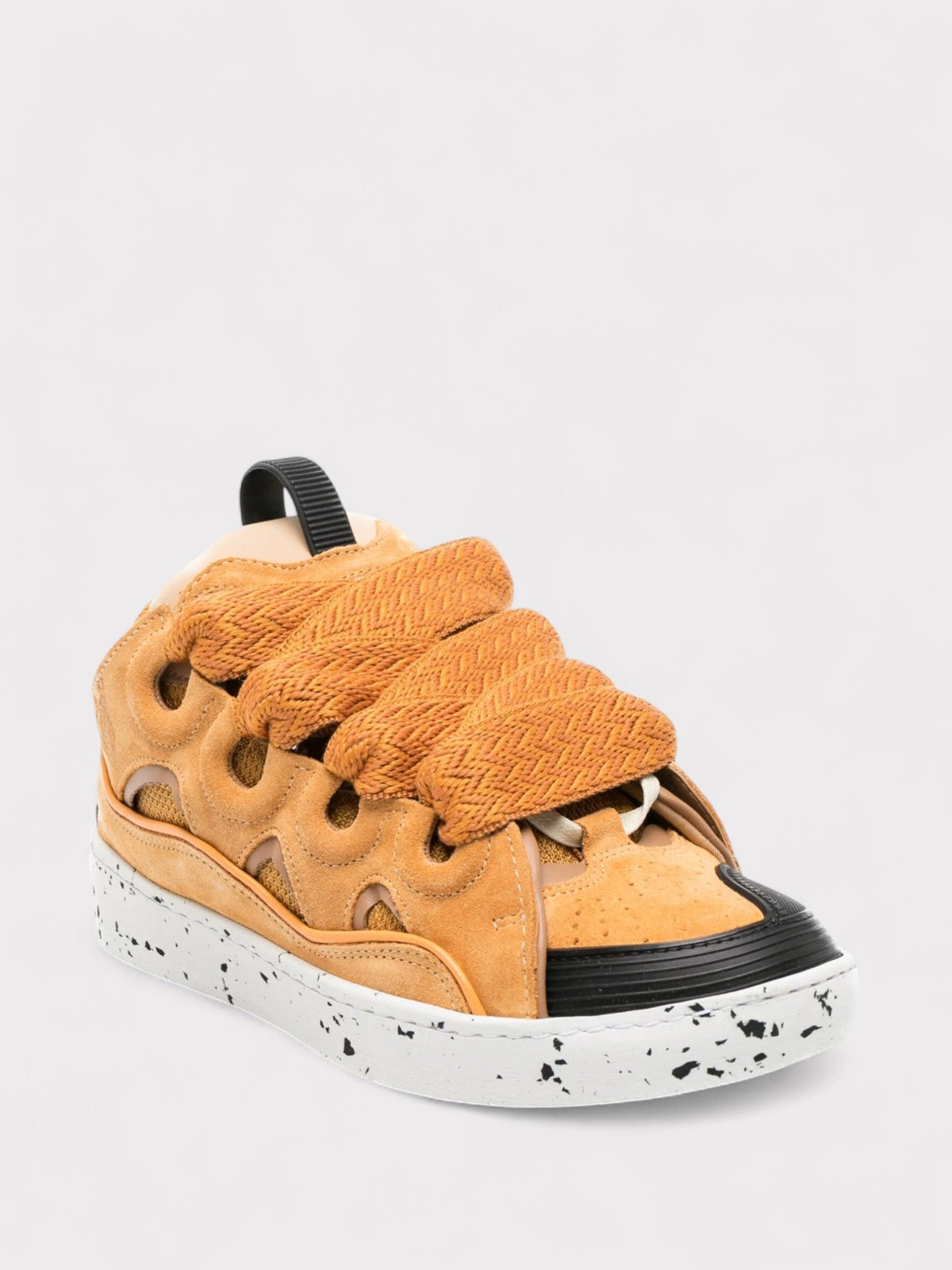 Lanvin Curb Oversized Sneakers Honey Orange