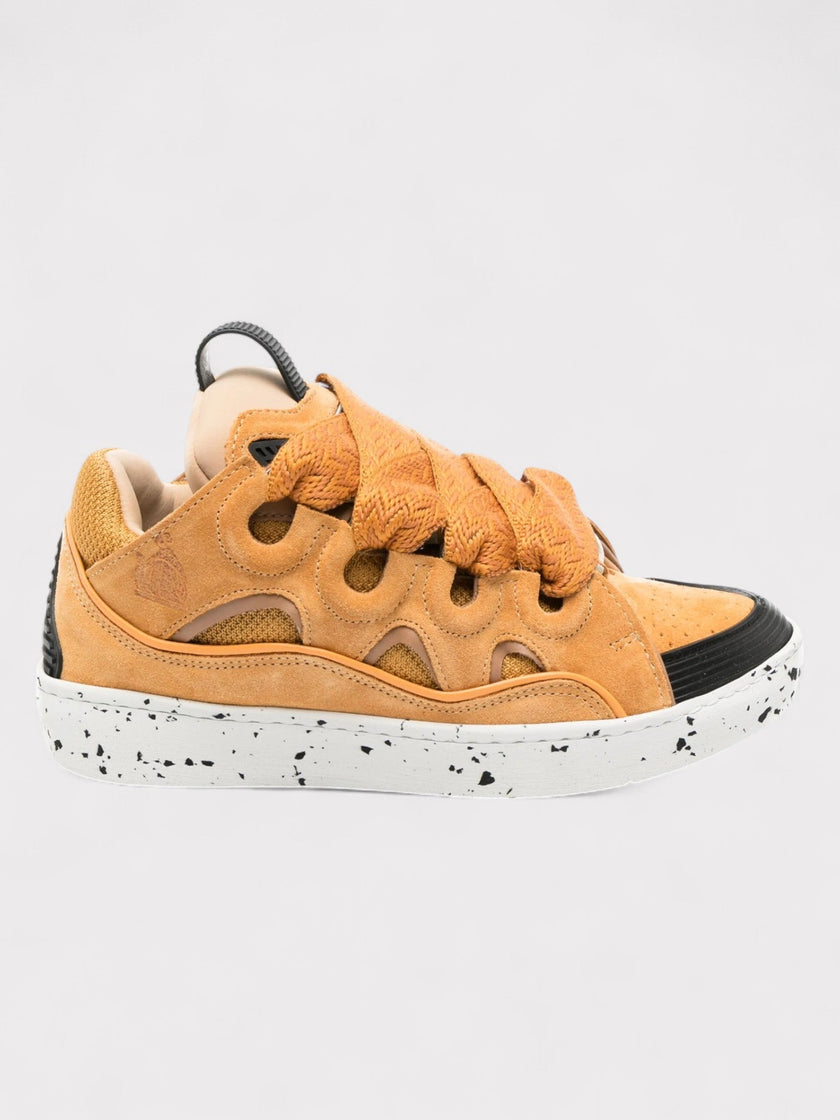 Lanvin Curb Oversized Sneakers Honey Orange