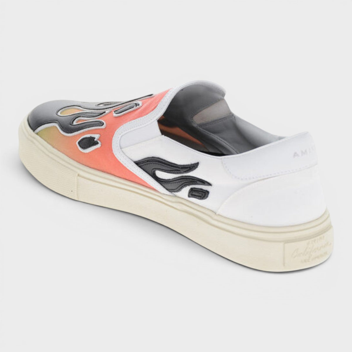 Flame Canvas Slip-on Sneakers