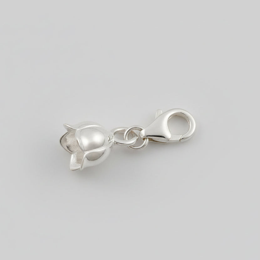 Lily Of The Valley Flower Silver Charm