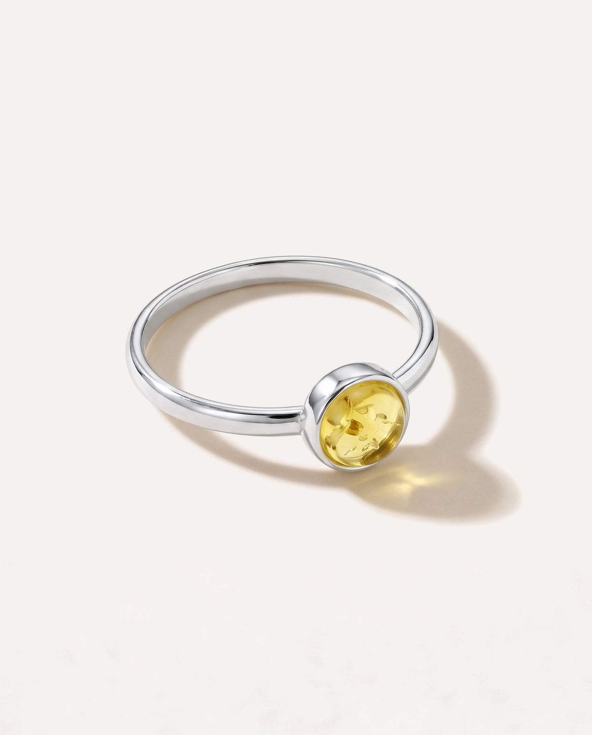 Limited Edition ESSENTIALS Mini sitrus- og ravfarget stable-ring