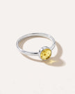 Limited Edition ESSENTIALS Mini sitrus- og ravfarget stable-ring