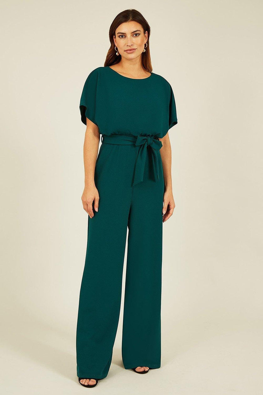 Mela Green Batwing Stretch Jumpsuit