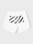 Caravaggio Diag Stripe Shorts White