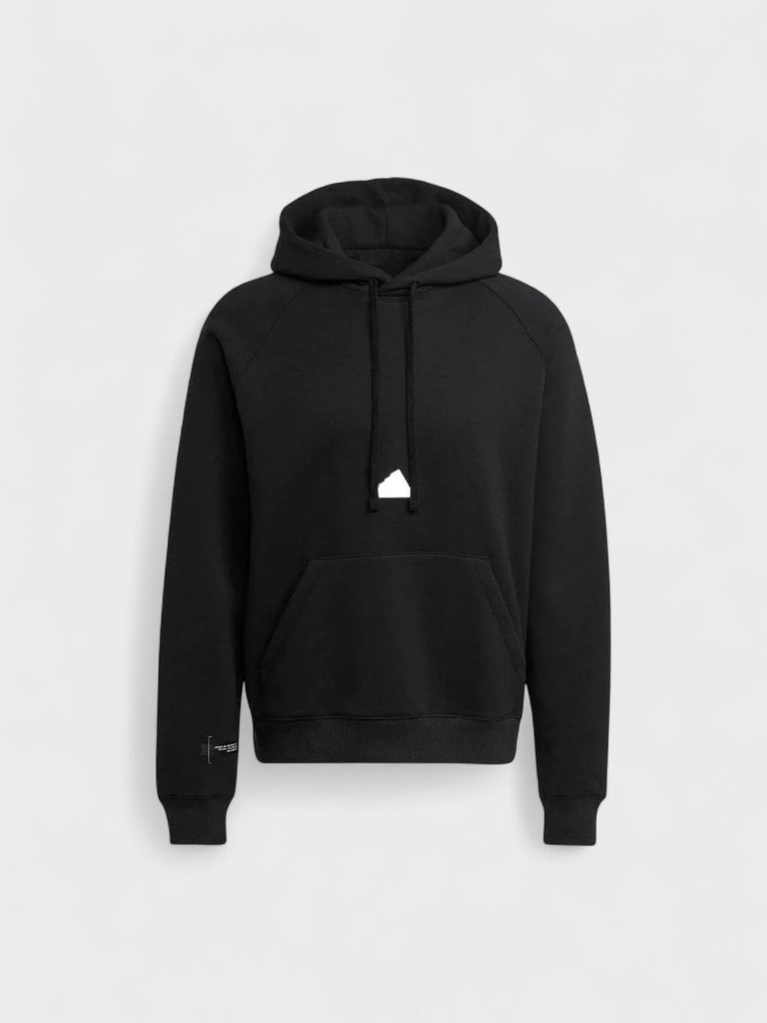 Center Logo Hoodie Black