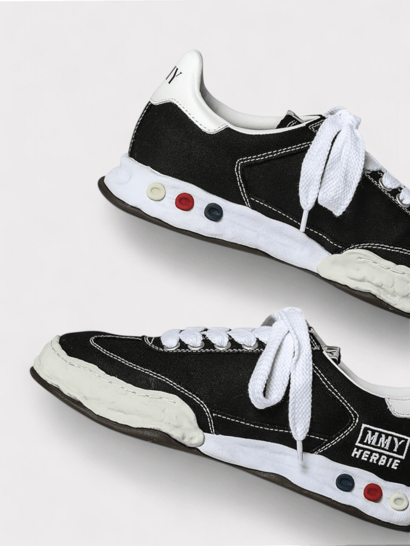 Maison Mihara Herbie OG Sole Canvas Low Top Sneaker Black
