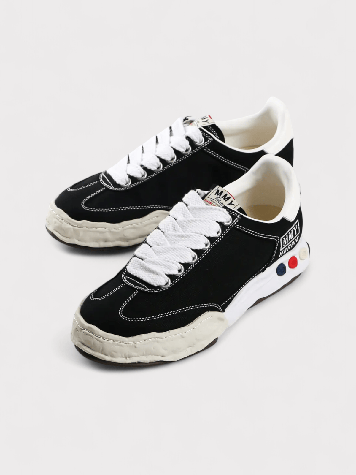 Maison Mihara Herbie OG Sole Canvas Low Top Sneaker Black