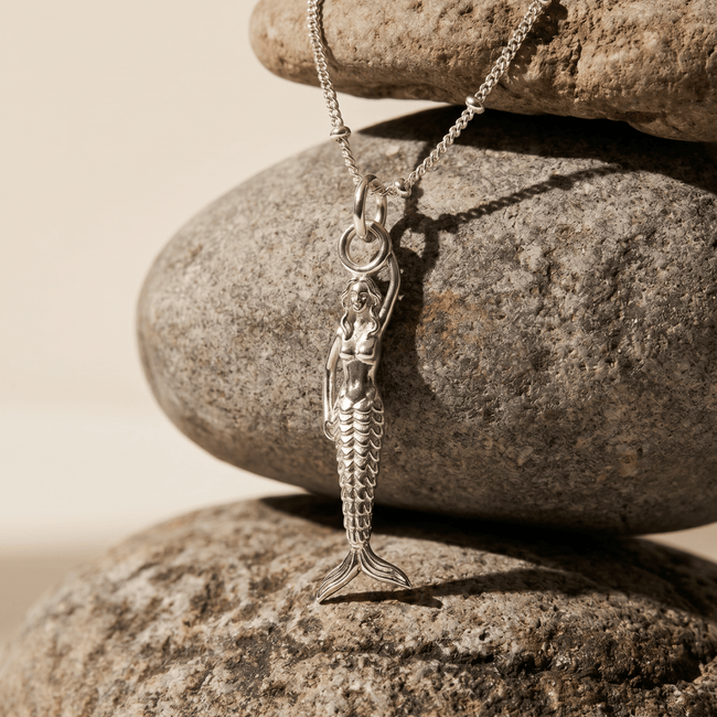 Maxi Mermaid Silver Necklace - Zennor